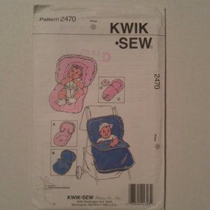 Kwik Sew Stroller Bunting Pattern # 2470 New in Envelope